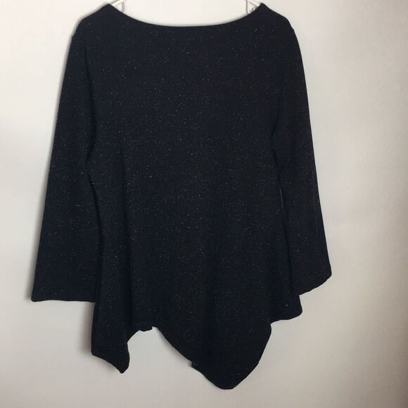 BRYN WALKER Deca Shirt Tunic - Size Small (oversized) Lagenlook Asymmetrical Hem - Picture 5 of 16